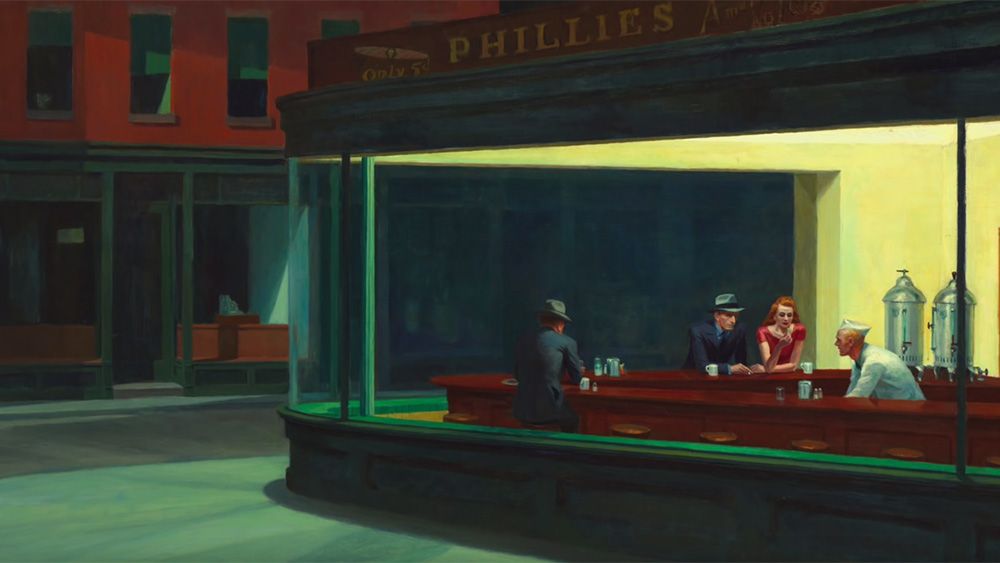 The flickering ray of hope in the stark loneliness of Edward Hopper’s